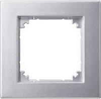 Merten Rahmen Abdeckung System M Aluminium Typ 486160 Farbe Silber matt - Bild 1