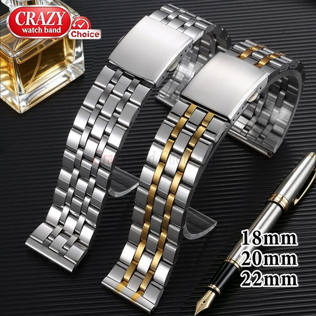 Uhrenarmband Edelstahl, Silber, Damen Herren - Bild 1