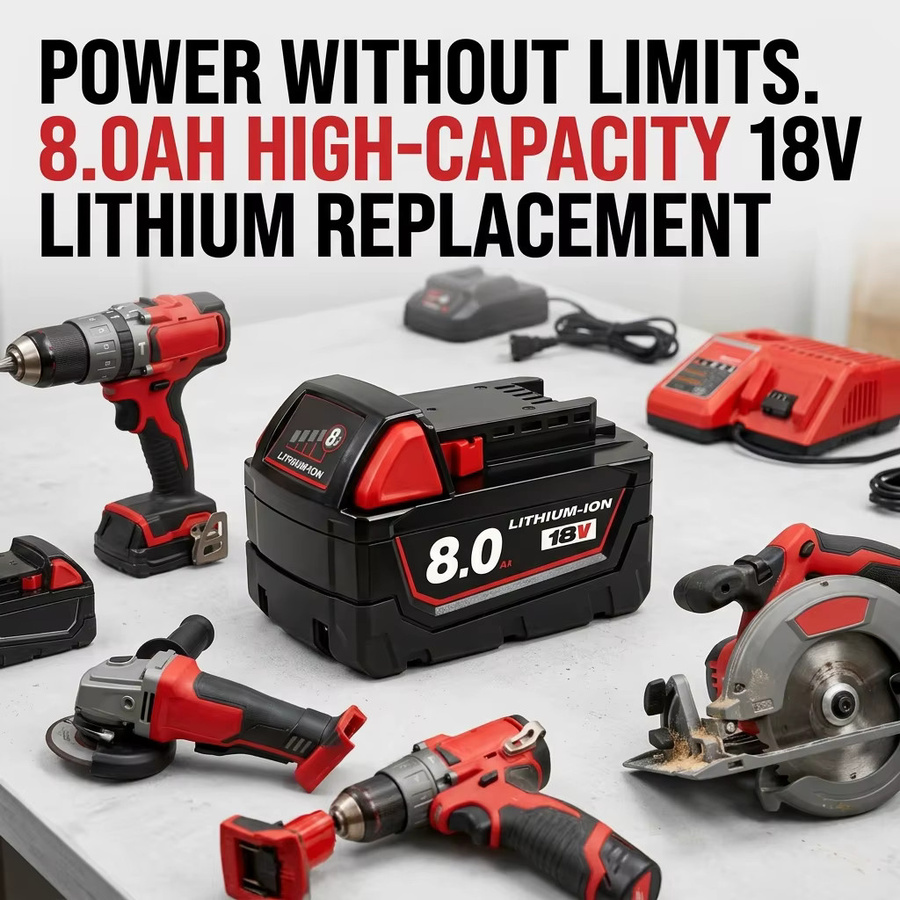 Milwaukee M18 Lithium-Ionen Ersatzakku 18V 8,0Ah IP65 wasserdicht - Bild 5