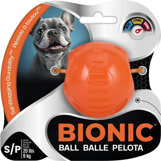 Bionic Hundespielzeug Ball, Orange, 5,8 cm - Bild 1