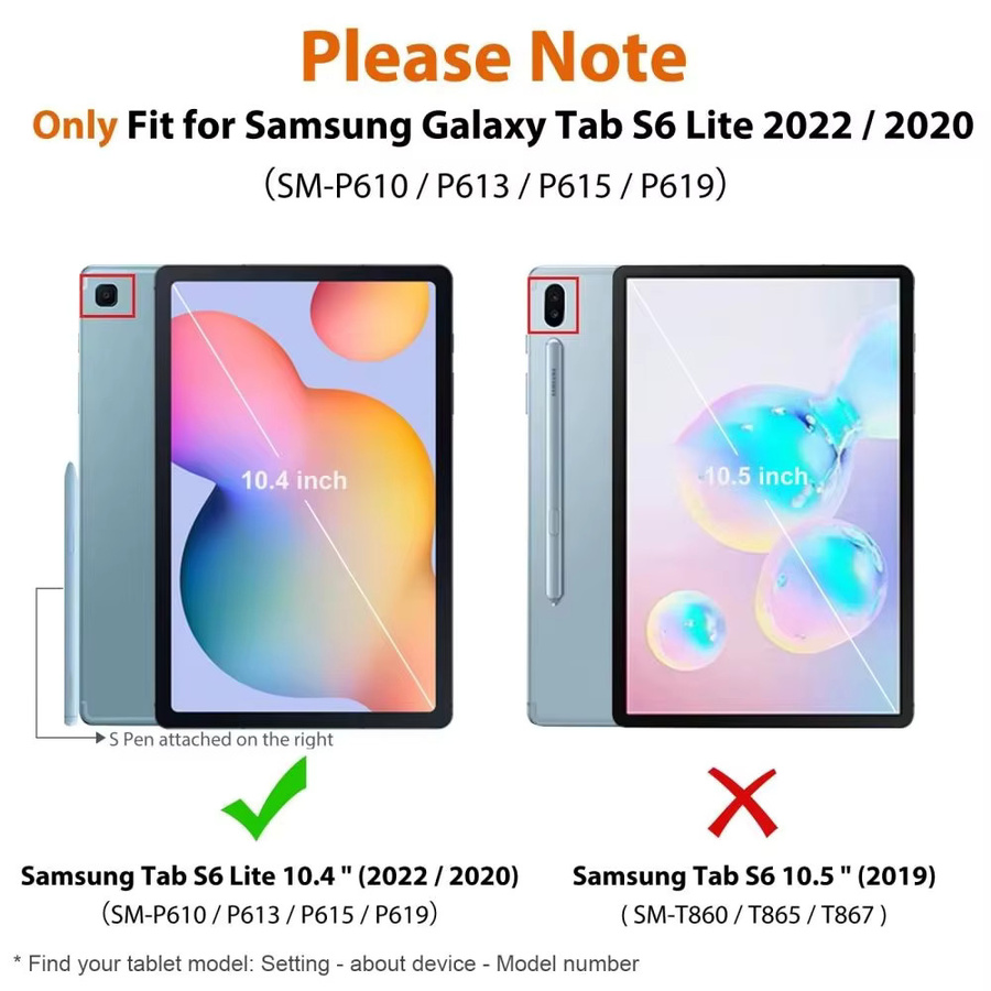 Samsung Galaxy Tab Hülle in Blau und Transparent für Tab S6 Lite 10,4 Zoll, Tab S7 Plus, S7 FE, S8, S9, S10 Plus 12,4 Zoll sowie Tab S7, S8 11 Zoll Cover - Bild 2