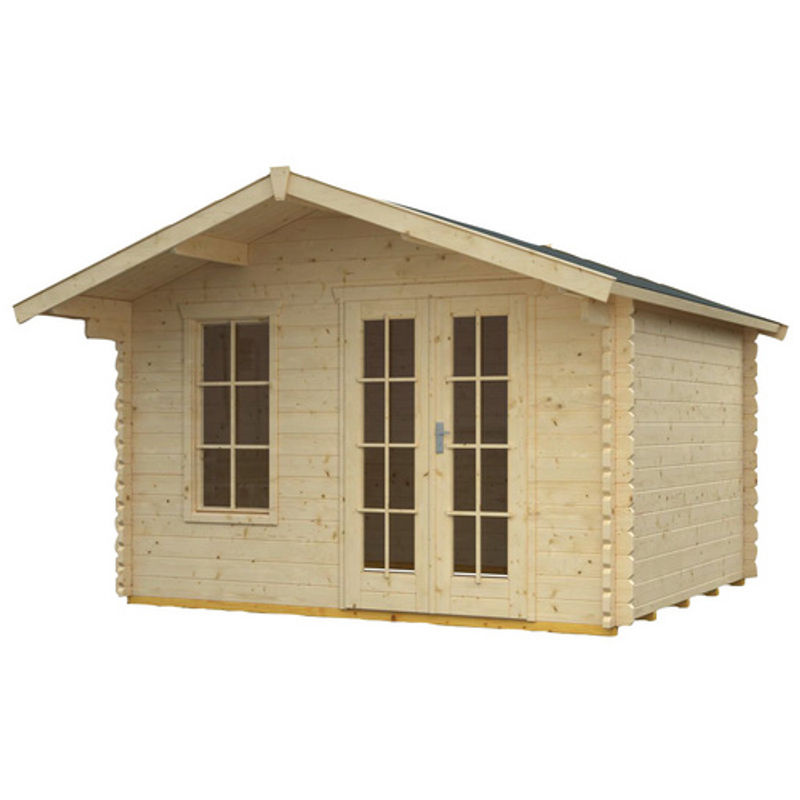 SKANHOLZ Gartenhaus Langesund aus Holz in Beige inklusive Fußboden B/H/T: 380 x 264 x 300 cm - Bild 2