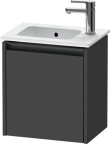 Duravit Waschtischunterschrank Ketho.2 in Graphitgrau Matt, 1 Tür, Wandmontage, B/T/H: 41 x 29,2 x 44 cm - Bild 1