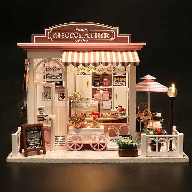 zuuton DIY Miniatur-Puppenhaus-Set, 3D-Puzzle, Holzspielzeug - Bild 1