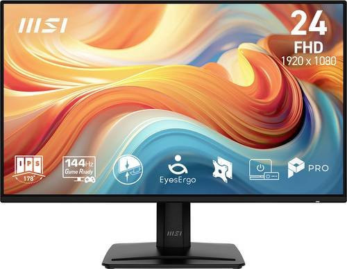 MSI PRO MP242DE E14A LCD-Monitor, 23.8 Zoll Full HD IPS Display, Schwarz, 1920 x 1080 Pixel, HDMI und DisplayPort - Bild 1
