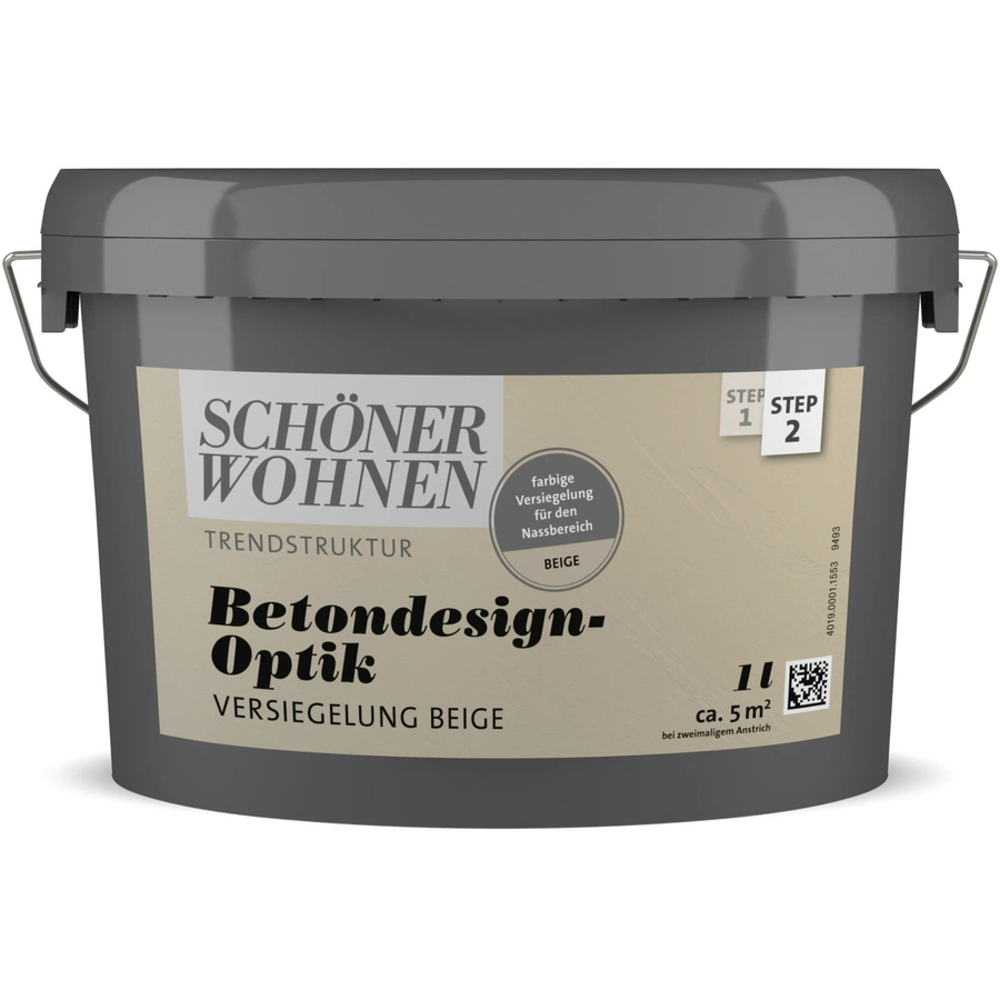 Schöner Wohnen Betondesign-Optik Versiegelung aus Kunstharz in Beige, wasserfest - Bild 2