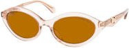 Michael Kors MK 2257U Sonnenbrille, Cat-Eye, Vollrand, Kunststoff, braun transparent, Damen - Bild 1