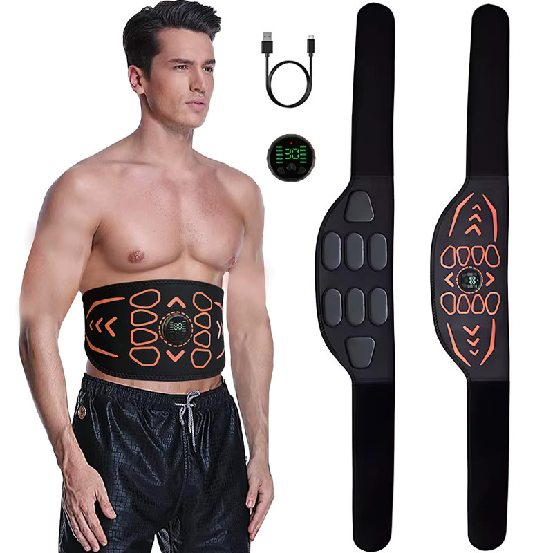 EMS Muskelstimulator Bauchmuskel-Toning-Gürtel, 120 cm, Schwarz, Unisex - Bild 7