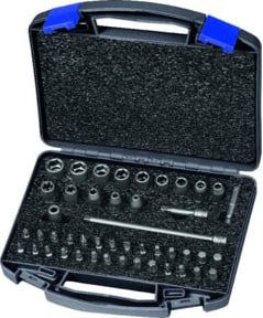 ASW Kraftstecknusssatz 700 KS 46 OL 46-teilig 1/4 Zoll in Schwarz und Grau aus gehärtetem Stahl - Bild 1