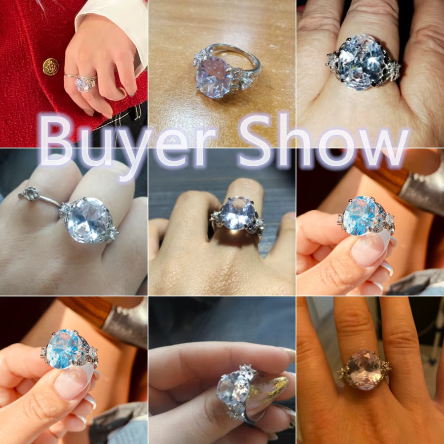 Huitan Ring Schmetterling, Silber Farbe, Damen - Bild 1