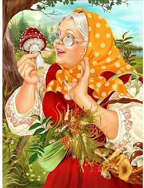 FIYO Diamant-Stickerei Set Anime-Frau in Beige, Mosaik-Kreuzstich zum Selbermachen, B/H: 20 x 30 cm - Bild 1