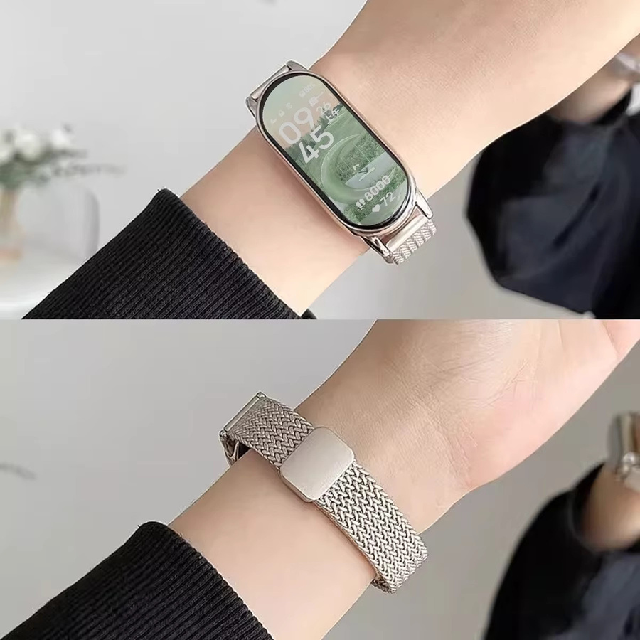 CAOWTAN Uhrenarmband Edelstahl, Silber, Unisex - Bild 3