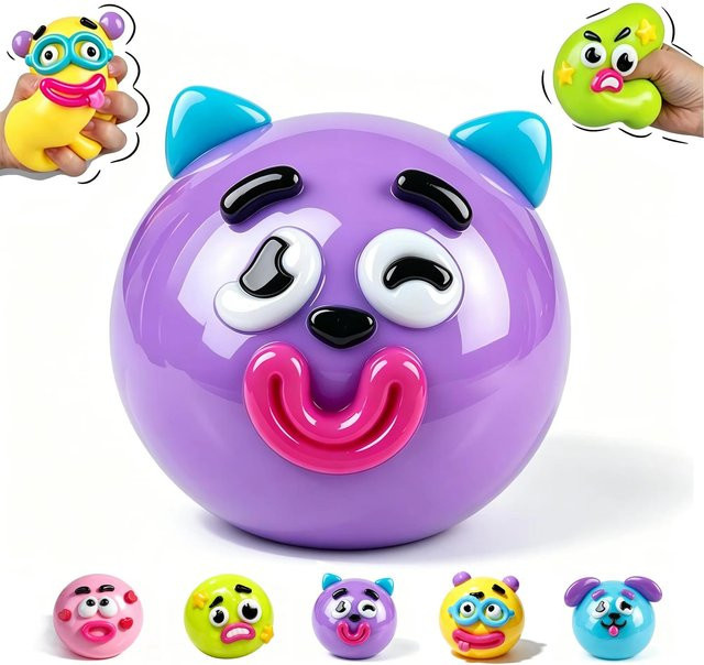 Smushers Curiosities Hunde-Gesichtswechsel Squishy, Slow Rise Spielzeug - Bild 1