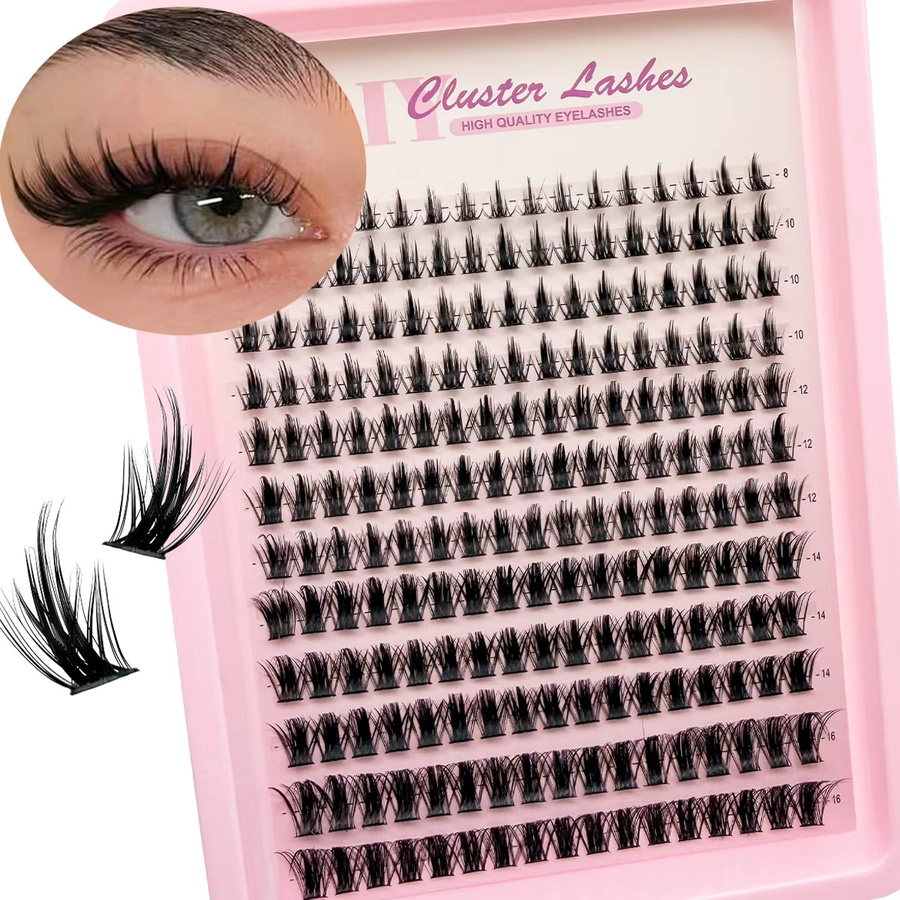 HBZGTLAD Wimpernbüschel, Black, Unisex - Bild 6