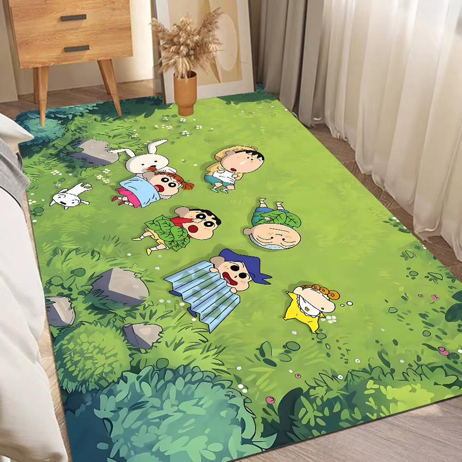 Rutschfeste Crayon Shin-Chan Fußmatte im nordischen Stil für Wohnzimmer, Schlafzimmer und Balkon - Bild 2