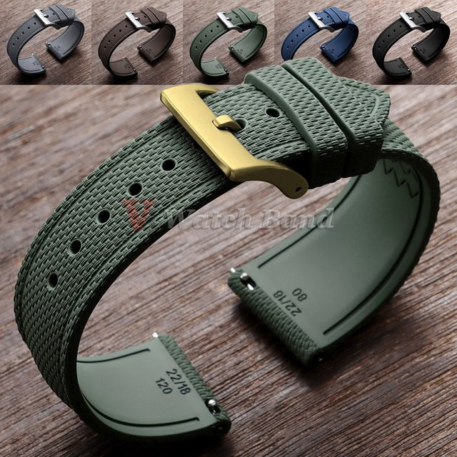 Uhrenarmband nxalp, Kautschuk, Schwarz, Unisex - Bild 1