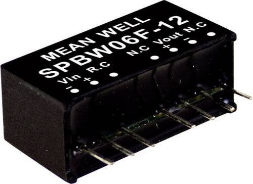 Mean Well SPBW06F-03 DC/DC-Wandlermodul 1.5A 6W Schwarz - Bild 1