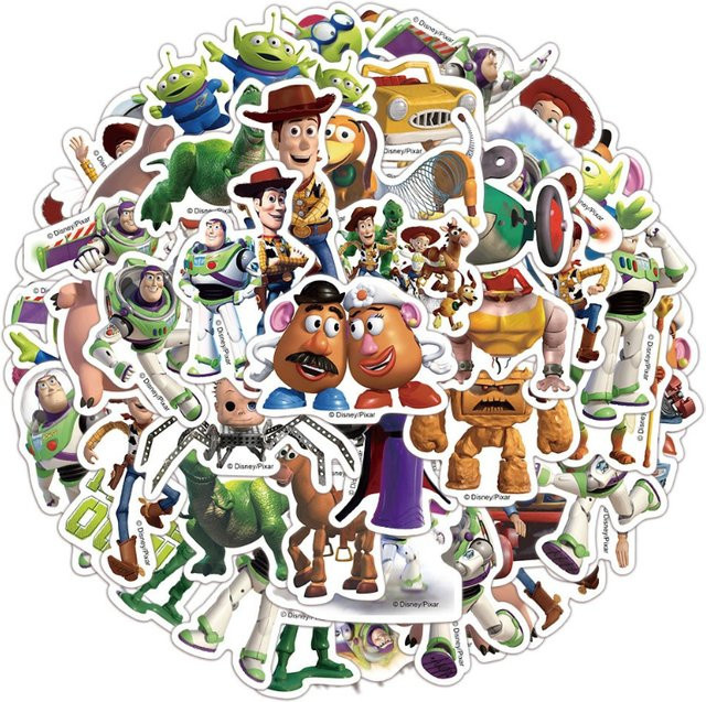 Disney Toy Story Buzz Lightyear Woody Aufkleber, Wasserdichte Cartoon-Sticker - Bild 1
