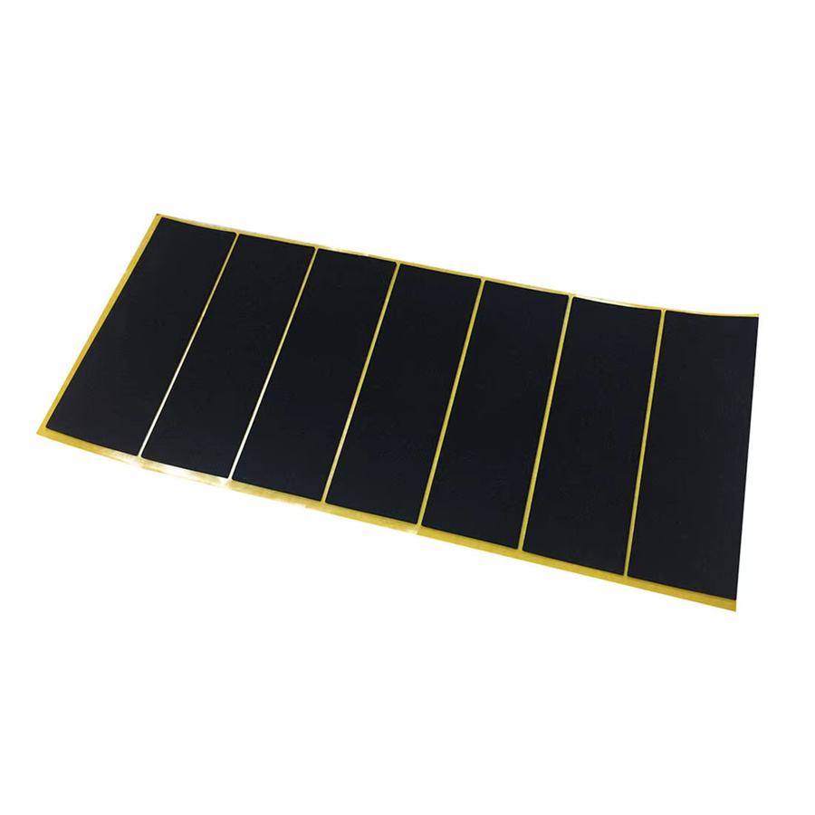 20er Set schwarze Schaumstoff-Griffband-Aufkleber zum Aufkleben, B: 38 mm, B: 110 mm - Bild 2