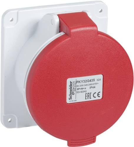 Schneider Electric CEE Anbaudose PKY32G435 32A 415V Rot - Bild 1