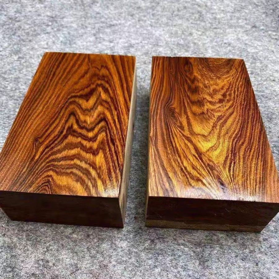 Handgefertigte Wüsten-Eisenholz Schnitzplatte aus hochdichtem Holz in Braun als DIY-Rohmaterial für Messergriffe - Bild 2