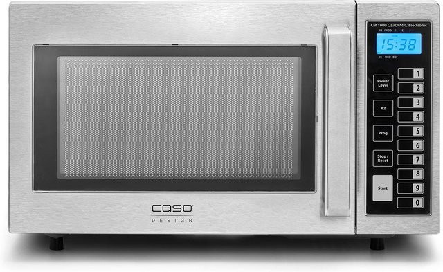 Caso CM 1000 Solo Mikrowelle in Silber mit Keramikbeschichtung und LED-Display - Bild 1