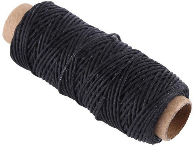 Begetting Gewachstes Nähgarn für Leder und Handwerk, 150D, 50m, Schwarz - Bild 1