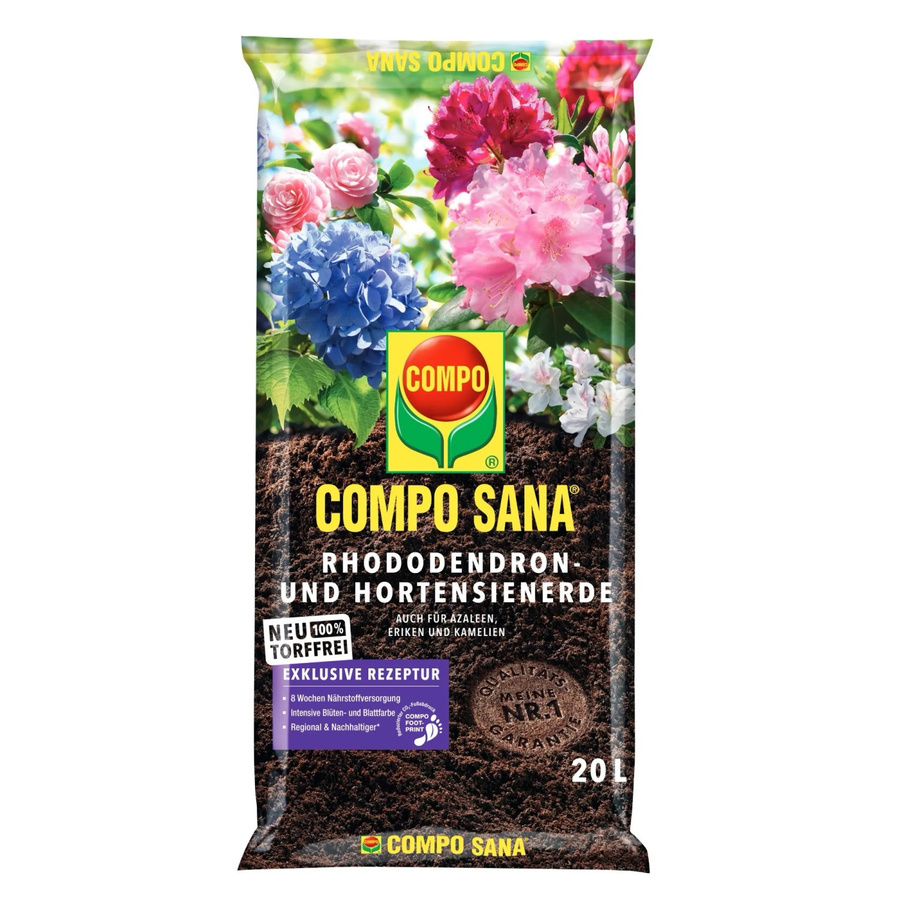 Compo Sana Spezialerde Rhododendron und Hortensien torffrei 20 kg - Bild 2