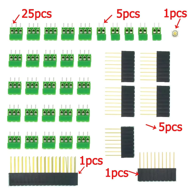 YTDMEN Prototyp-Schraubklemmenblock-Abschirmplatinen-Kit für Arduino Mega 2560 R3, doppelseitiges PCB-Kit - Bild 3