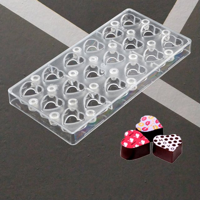 Meibum Magnetische Transferplatte Schokoladenform aus Polycarbonat, Transparent, Quadratisch - Bild 1