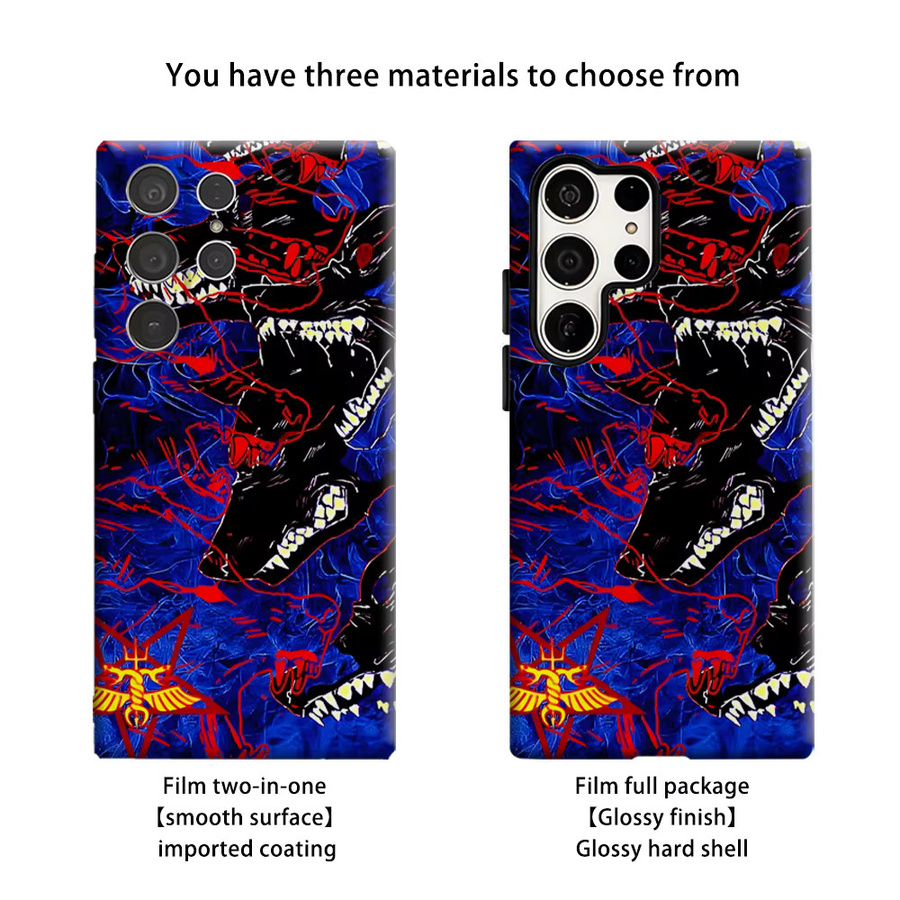 Cerberus Nightmare Handyhülle für Samsung Galaxy S26 S25 S24 S23 Ultra Plus, stoßfeste Doppelschicht Rückabdeckung, Multicolour - Bild 2