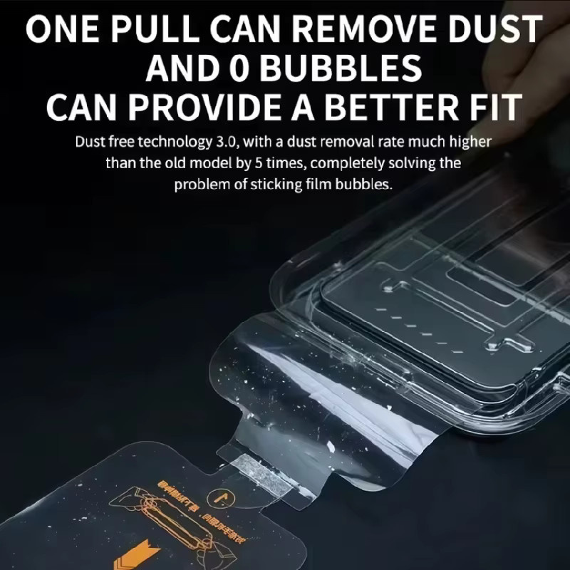 3er-Set gehärtetes Glas Display Schutzfolie für Xiaomi POCO F8 Pro und F8 Ultra 5G, transparent, staubfreie Installation - Bild 5