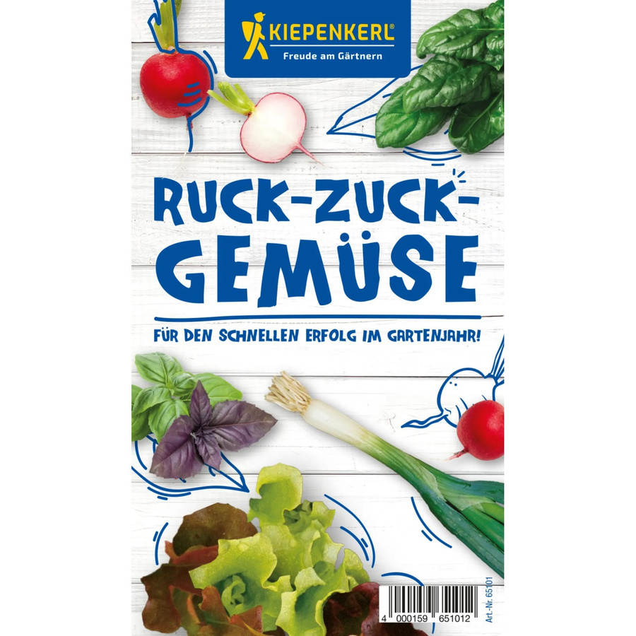 Kiepenkerl Gemüsesamen-Set Ruck-Zuck-Gemüse mit Pelleted Seeds für Garten, Beet und Balkonkasten - Bild 2