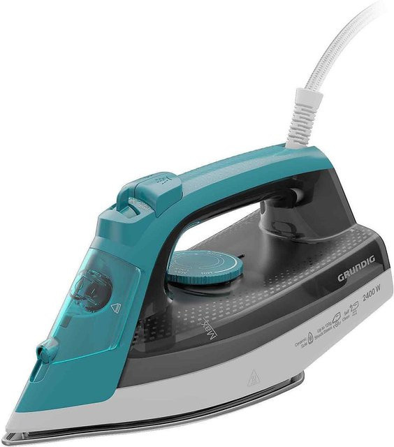 Grundig Dampfbügeleisen SI 3550 in Türkis mit Anti-Calc-Funktion und vertikalem Dampf - Bild 1