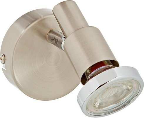 BRILLIANT LED-Wandleuchte Ryan in Silberfarben mit GU10 Leuchtmittel inklusive warmweißem Licht - Bild 1