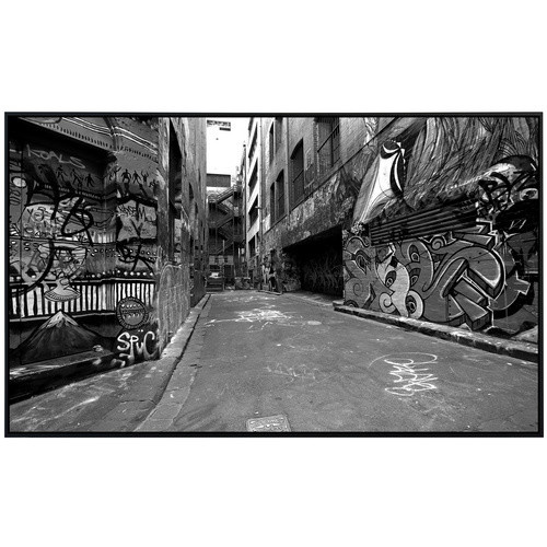 papermoon Infrarotheizung EcoHeat New York Bronx Hinterhof mit Matt-Effekt in Bunt, App-Steuerung und Überhitzungsschutz, B/H/T: 60 x 50 x 50 cm - Bild 2