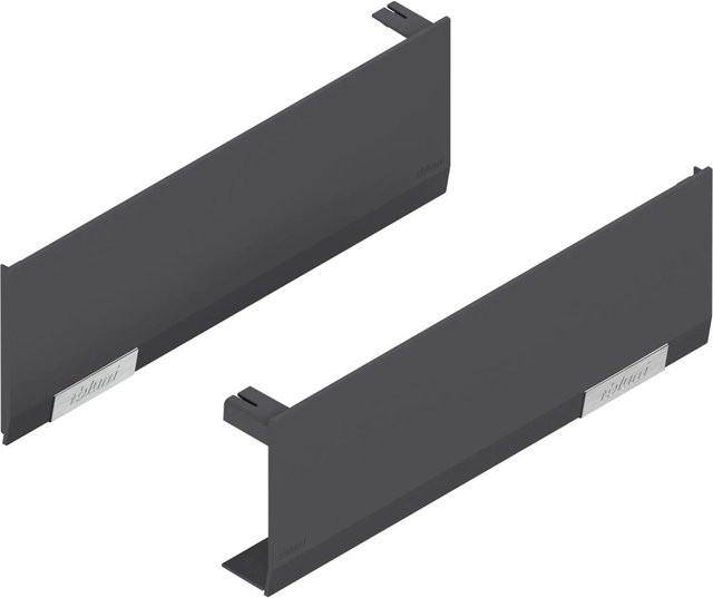 Blum Abdeckkappen-Set Aventos HF HS HL für Kraftspeicher aus Kunststoff in Tiefgrau gebürstet - Bild 1