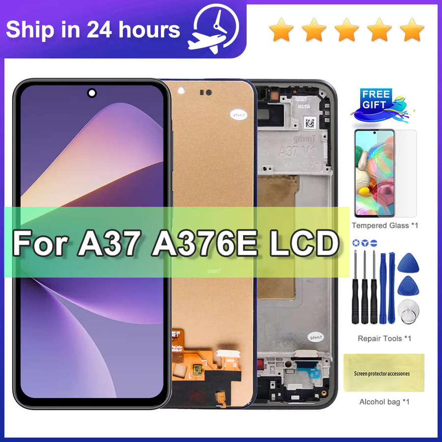 Samsung A37 5G LCD-Display Ersatz mit Touchscreen Digitizer in Schwarz für SM-A376E und A376B - Bild 2