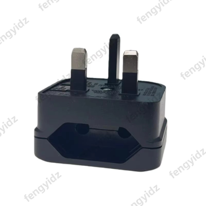 Fengyidz Euro-EU-zu-UK-Steckeradapter mit Sicherung in Schwarz - Bild 2