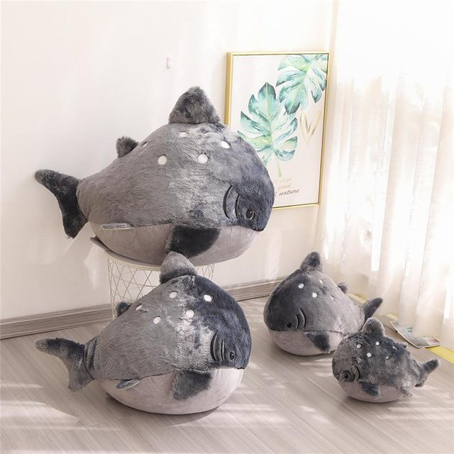 dalianmao Haifisch-Kissenpuppe, Kuscheltier, Plüsch, 40cm, ab 14 Jahre - Bild 1