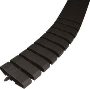 Hager Flachkette FK19005 schwarz, Kunststoff beschichtet, L x B x H: 1000 x 83 x 20 mm - Bild 1