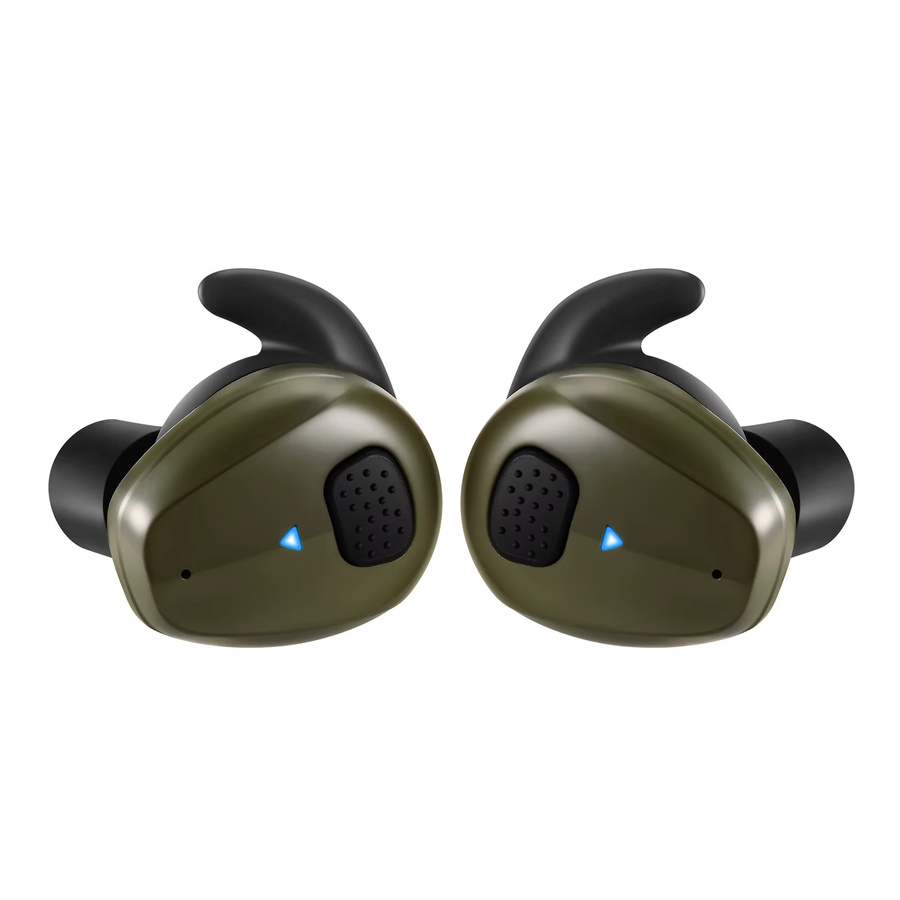 YHKEMA EB10 In-Ear Taktische Ohrstöpsel mit aktiver Geräuschunterdrückung für Schießstand, Jagd und Outdoor-Sport in Sand und Grün - Bild 2