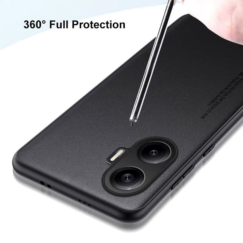 Luxuriöse Business-Schutzhülle aus PU-Leder für Xiaomi POCO X8 Pro Max X7 F8 Ultra F7 M8 M7 Pro 5G in Schwarz - Bild 3