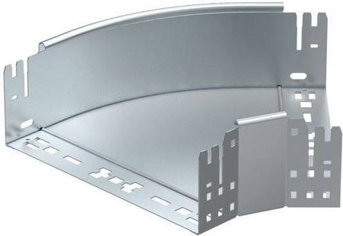 OBO Bettermann Bogen aus Metall in Silber, B/H: 300 x 110 mm - Bild 1