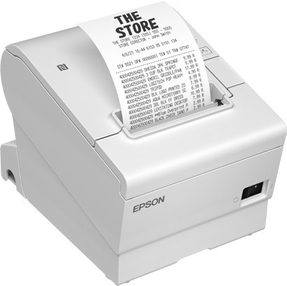 Epson TM T88VII (111) Thermobelegdrucker in Weiß mit USB 2.0, LAN und serieller Schnittstelle - Bild 1