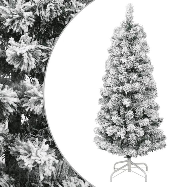 furnicato Künstlicher Weihnachtsbaum beschneit, Grün/Weiß, Höhe: 120 cm - Bild 1
