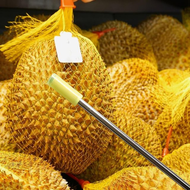 Dewdroop Durian Frischetester aus Edelstahl in Silber, Länge: 30 cm - Bild 1