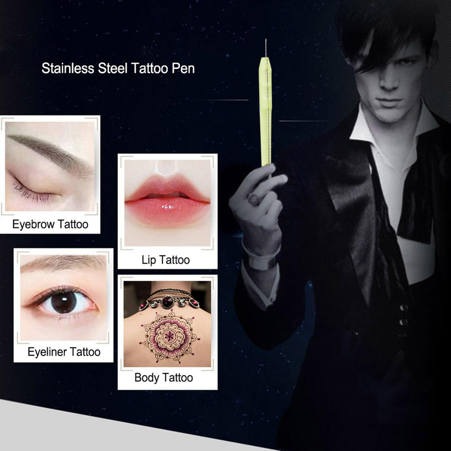 Hand Stick Tattoo Kit DIY Tattoo Zubehör Set, 3RL 5RL weiß - Bild 5