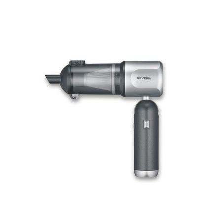 Severin Handstaubsauger S-Power DuoBoost in Grau mit Gebläsefunktion und Akku für die Nutzung im Auto