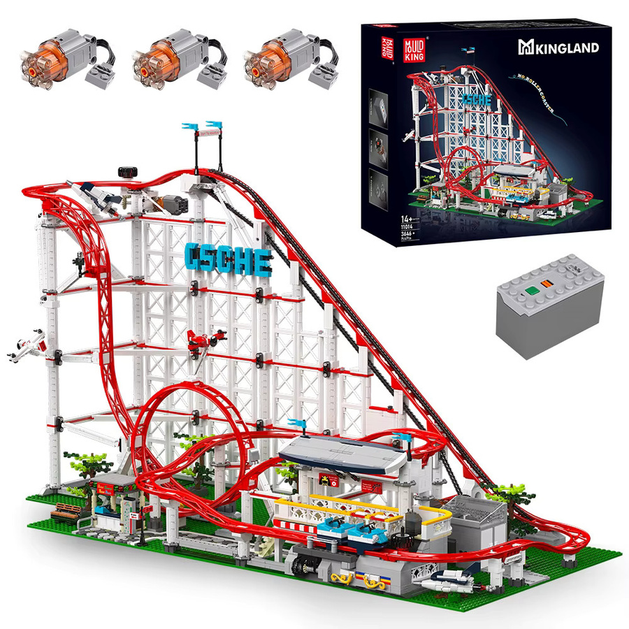 Mould King 11014 Motorisierte Achterbahn-Modell, Baustein-Set, ab 14 Jahre - Bild 5